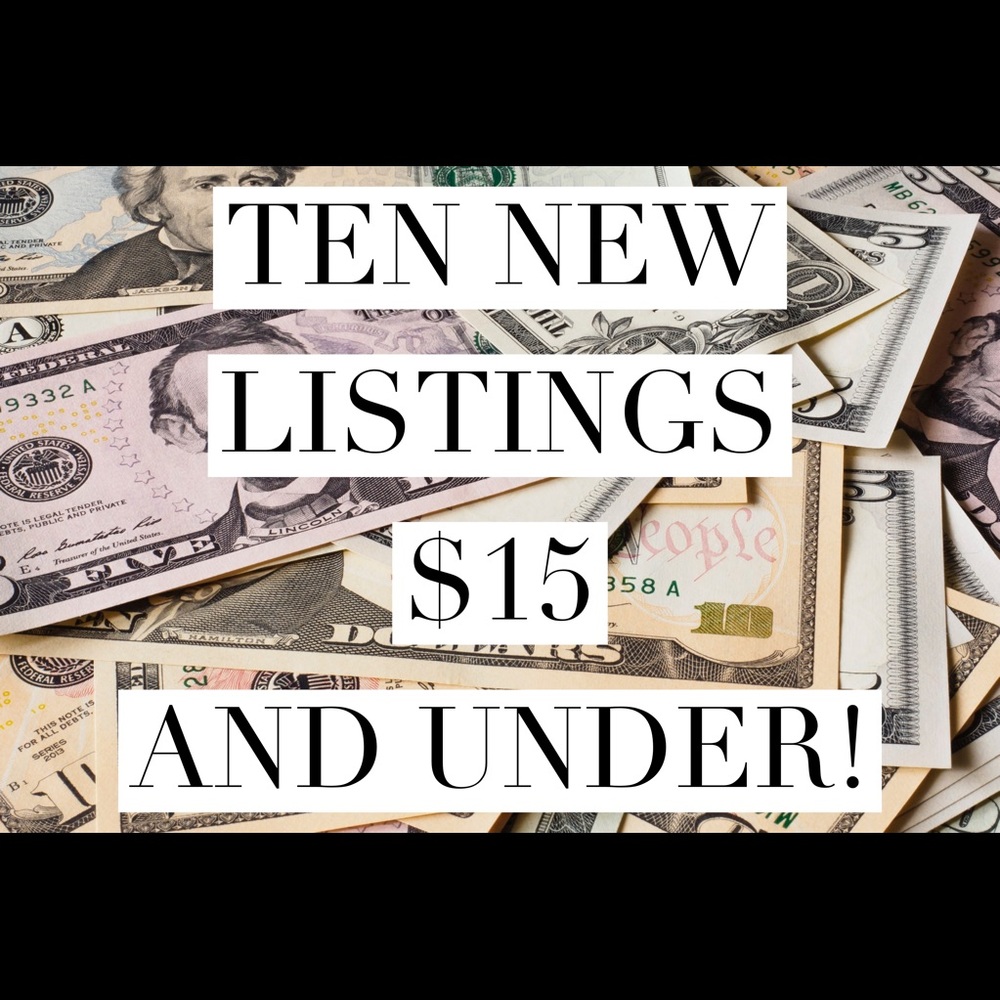 New listings under $15!!!